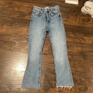 Zara blue flair jeans